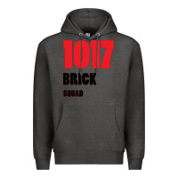 Charcoal Heather 1017 Brick Squad Black Red Premium Hoodie - artisFamous