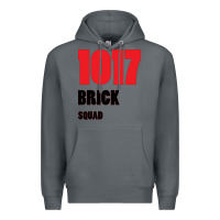 Rock 1017 Brick Squad Black Red Premium Hoodie - artisFamous