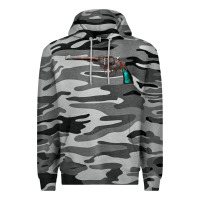 Slate Camo Revolver Handgun Premium Hoodie - artisFamous