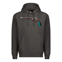 Smoke Revolver Handgun Premium Hoodie - artisFamous