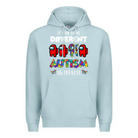 Blue Mist a.mong us it's o.kay to be different autism awareness t shirt Premium Hoodie - artisFamous