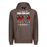 A.mong Us It's O.kay To Be Different Autism Awareness T Shirt Premium Hoodie | Teevron