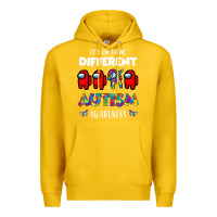 Lemon a.mong us it's o.kay to be different autism awareness t shirt Premium Hoodie - artisFamous