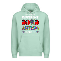 Seafoam a.mong us it's o.kay to be different autism awareness t shirt Premium Hoodie - artisFamous