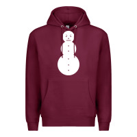 Burgundy jeezy snowman funny shirt premium Premium Hoodie - artisFamous
