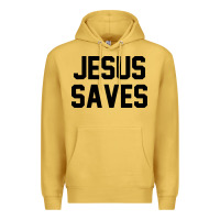 Antique Gold jesus saves christian faith trust in god lord christ Premium Hoodie - artisFamous