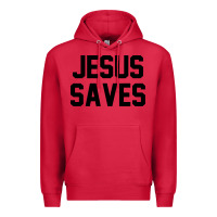 Cardinal jesus saves christian faith trust in god lord christ Premium Hoodie - artisFamous