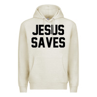 Oatmeal Heather jesus saves christian faith trust in god lord christ Premium Hoodie - artisFamous