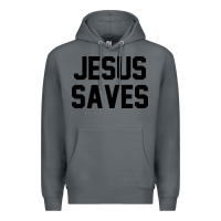 Rock jesus saves christian faith trust in god lord christ Premium Hoodie - artisFamous
