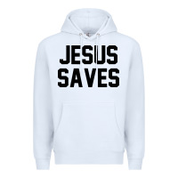 White jesus saves christian faith trust in god lord christ Premium Hoodie - artisFamous