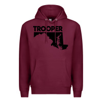 Burgundy maryland state trooper Premium Hoodie - artisFamous