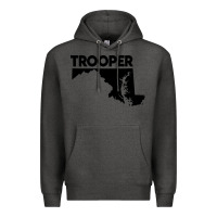 Charcoal Heather maryland state trooper Premium Hoodie - artisFamous