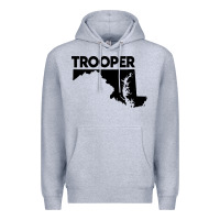 Heather Grey maryland state trooper Premium Hoodie - artisFamous