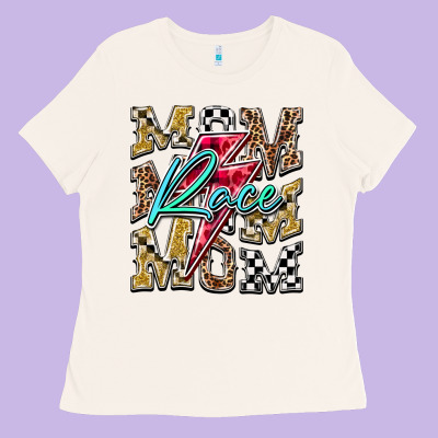 Mom Race Ladies Tee Designed By Racoondesign
