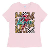 Bubblegum Pink Mom Race Ladies Tee - RacoonDesign