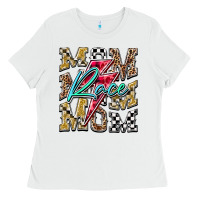 White Mom Race Ladies Tee - RacoonDesign