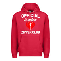 Cardinal open heart surgery zipper club bypass get well recovery gift Premium Hoodie - artisFamous