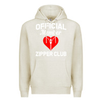 Oatmeal Heather open heart surgery zipper club bypass get well recovery gift Premium Hoodie - artisFamous