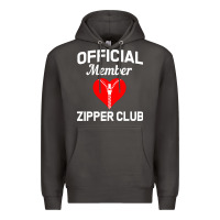 Smoke open heart surgery zipper club bypass get well recovery gift Premium Hoodie - artisFamous