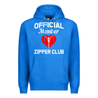 True Royal open heart surgery zipper club bypass get well recovery gift Premium Hoodie - artisFamous