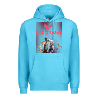 Ocean Blue valorant gaming design Premium Hoodie - artisFamous