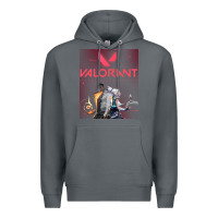 Rock valorant gaming design Premium Hoodie - artisFamous