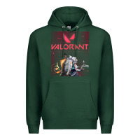 Sports Green valorant gaming design Premium Hoodie - artisFamous
