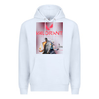 White valorant gaming design Premium Hoodie - artisFamous