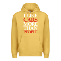 Antique Gold I LIKE CARS MORE THAN PEOPLE Premium Hoodie - artisFamous