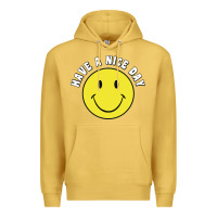 Antique Gold retro   have a nice day   smile happy face Premium Hoodie - artisFamous