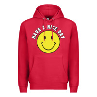 Cardinal retro   have a nice day   smile happy face Premium Hoodie - artisFamous