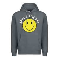 Rock retro   have a nice day   smile happy face Premium Hoodie - artisFamous
