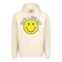 Sandshell retro   have a nice day   smile happy face Premium Hoodie - artisFamous
