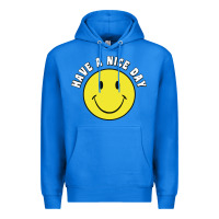 True Royal retro   have a nice day   smile happy face Premium Hoodie - artisFamous
