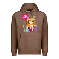 Chestnut bluey mom dad funny queen for family lover t shirt Premium Hoodie - artisFamous