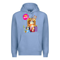 Colony Blue bluey mom dad funny queen for family lover t shirt Premium Hoodie - artisFamous