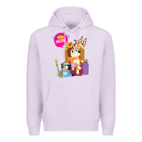 Lilac bluey mom dad funny queen for family lover t shirt Premium Hoodie - artisFamous