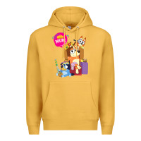 Mustard bluey mom dad funny queen for family lover t shirt Premium Hoodie - artisFamous