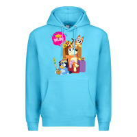 Ocean Blue bluey mom dad funny queen for family lover t shirt Premium Hoodie - artisFamous