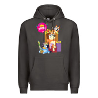 Smoke bluey mom dad funny queen for family lover t shirt Premium Hoodie - artisFamous