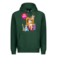 Sports Green bluey mom dad funny queen for family lover t shirt Premium Hoodie - artisFamous
