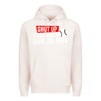 Pale Pink shut up i'm doing game changer baseball Premium Hoodie - artisFamous