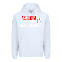 White shut up i'm doing game changer baseball Premium Hoodie - artisFamous