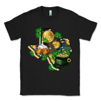 Black texas map st patricks day Classic Tee - FaDigitalArtStudio