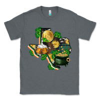Charcoal Heather texas map st patricks day Classic Tee - FaDigitalArtStudio
