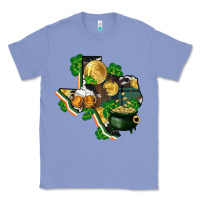 Colony Blue texas map st patricks day Classic Tee - FaDigitalArtStudio