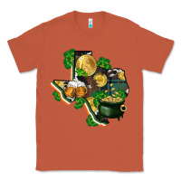 Copper texas map st patricks day Classic Tee - FaDigitalArtStudio