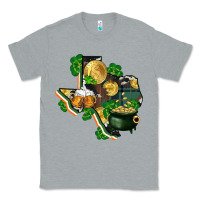 Heather Grey texas map st patricks day Classic Tee - FaDigitalArtStudio