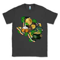 Smoke texas map st patricks day Classic Tee - FaDigitalArtStudio