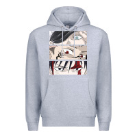 Heather Grey special price for printed anime tops Premium Hoodie - artisFamous